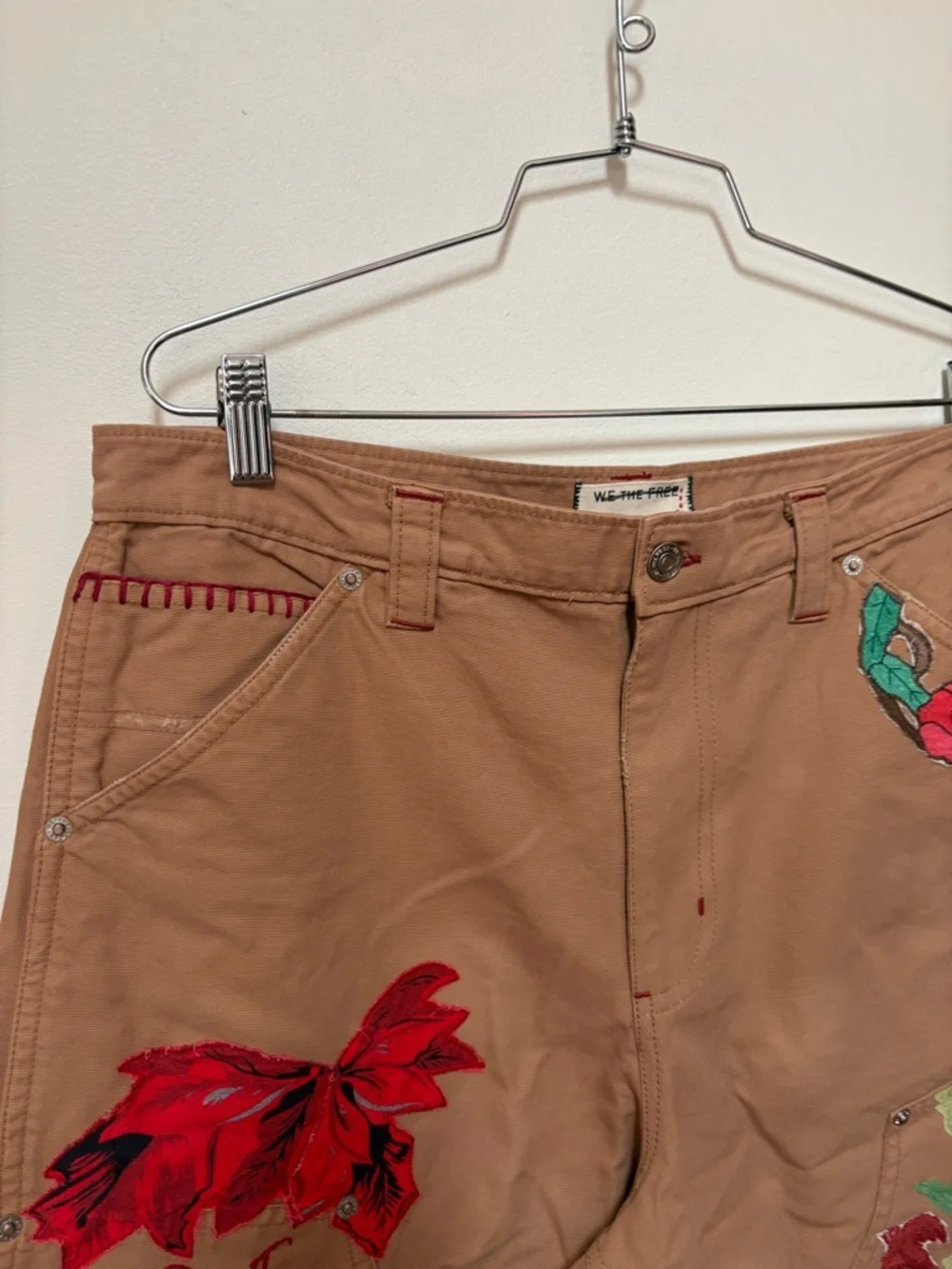 NWOT Free People We The Free Bright Time Craft Pants Size 12